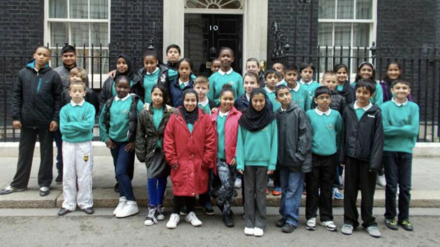 School trip to Downing Street, Year 6